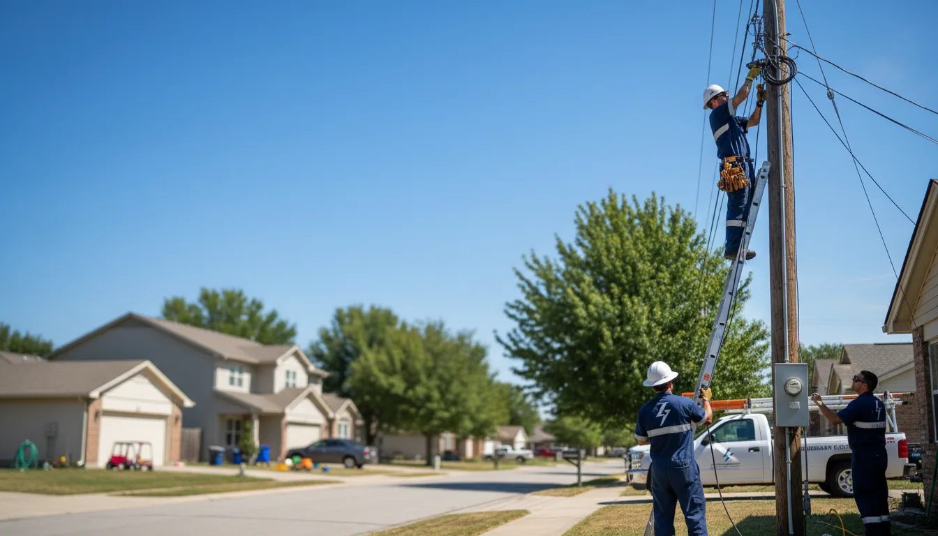 Residential electrician providing installation services in Walsh, IL